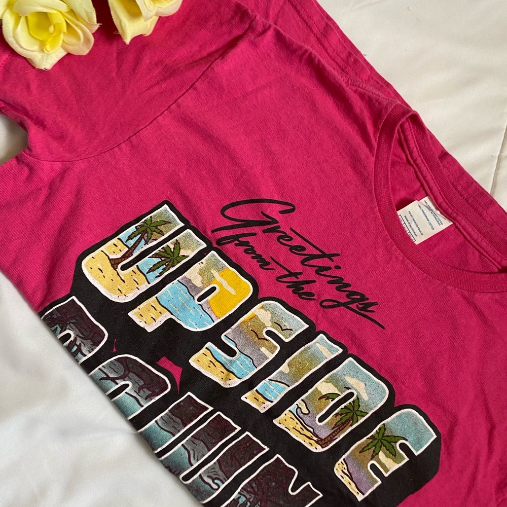 Stranger things shirt, size medium, bright pink